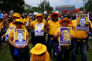 David Jose Huerta, the 58-year-old president of Service Employees International Union California, was charged with conspiring to impede an officer by federal prosecutors